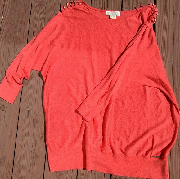 Michael Kors 1X Half Sleeve Salmon/Orange - Picture 1 of 4